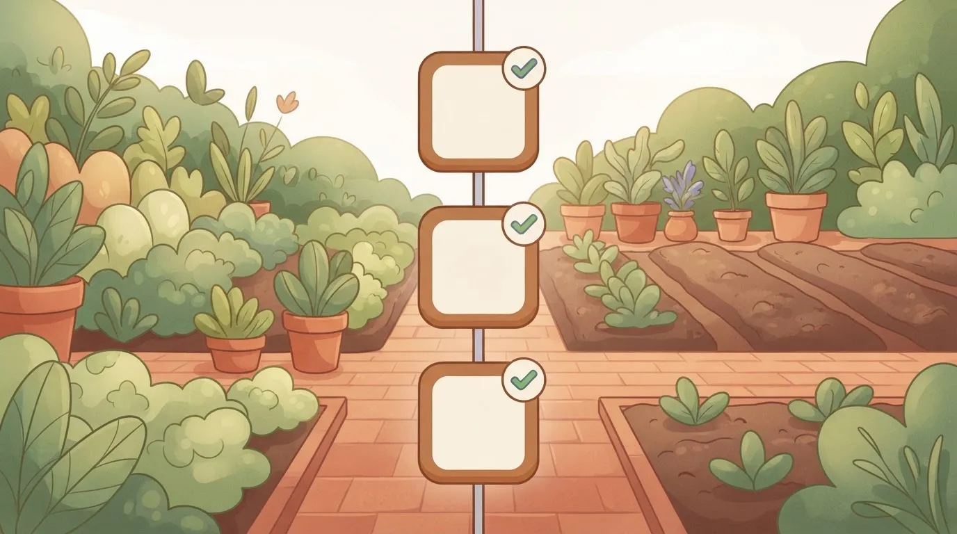 A rectangular run trace shows a vertical sequence of three connected blocks, each with a small green checkmark in the corner.