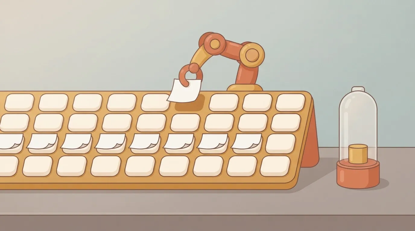 Calendar with identical Monday notes placed automatically