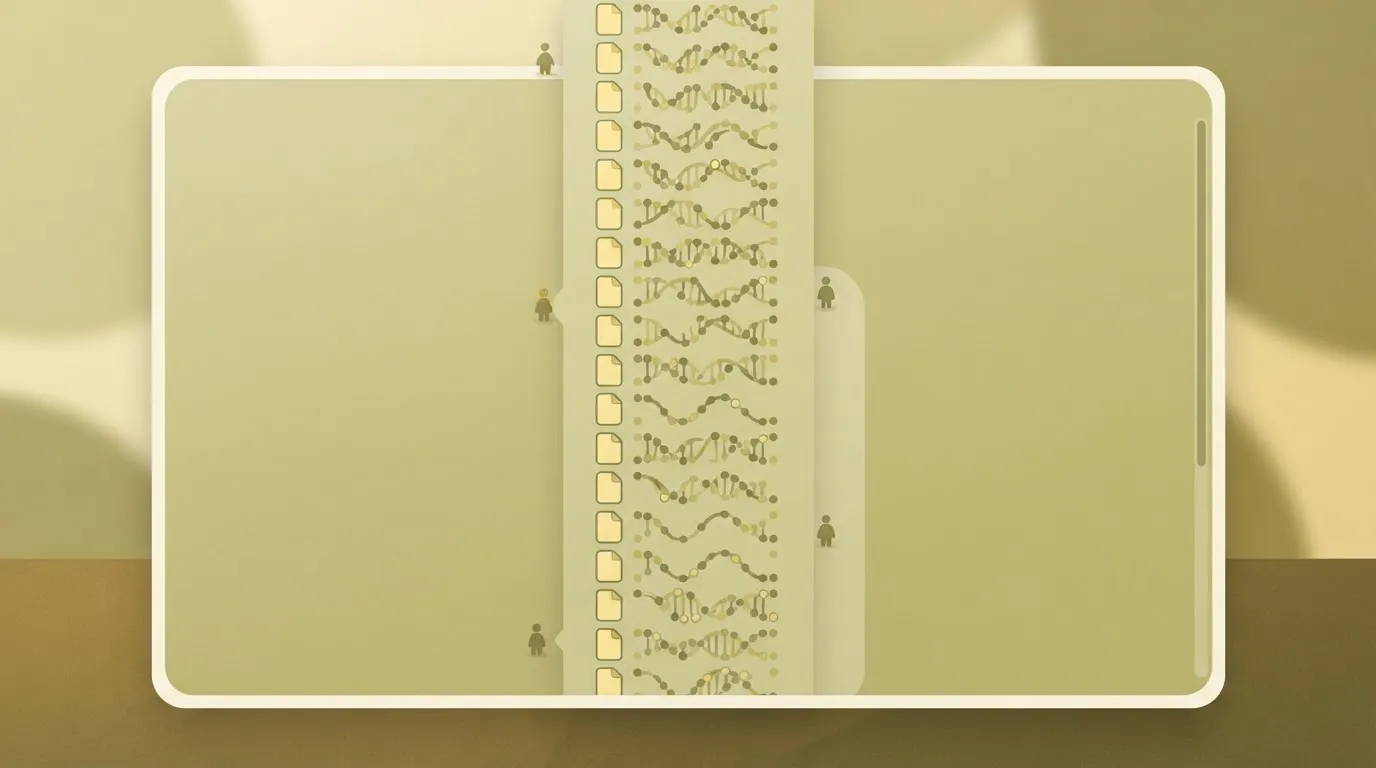 A digital interface showing a run detail view consisting of a vertical list of time-stamped log entries, each represented…