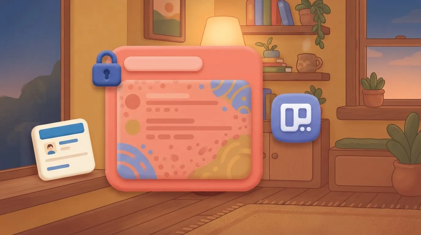 Trello card outside a locked private Slack channel