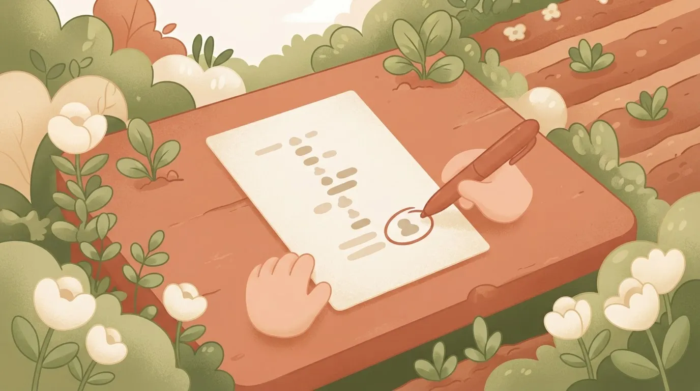 A printed financial report with a column of numbers sits on a desk, with one specific digit circled by a pen.