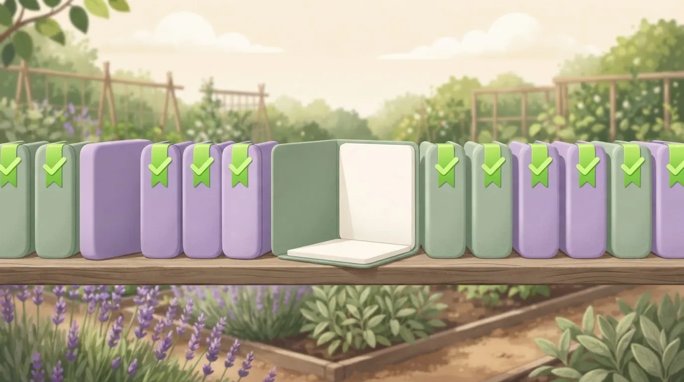 Green-ribboned folders with one empty