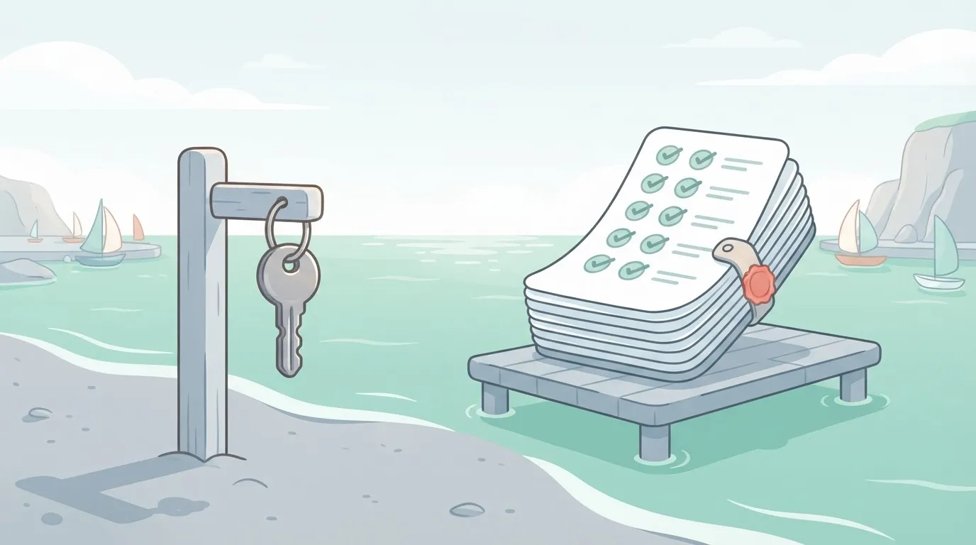 A side-by-side comparison of a simple single-line key and a multi-page document representing a Personal Access Token with…