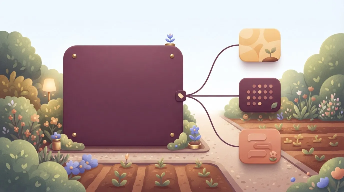 Workspace panel connected to AI assistant, calendar and chat apps
