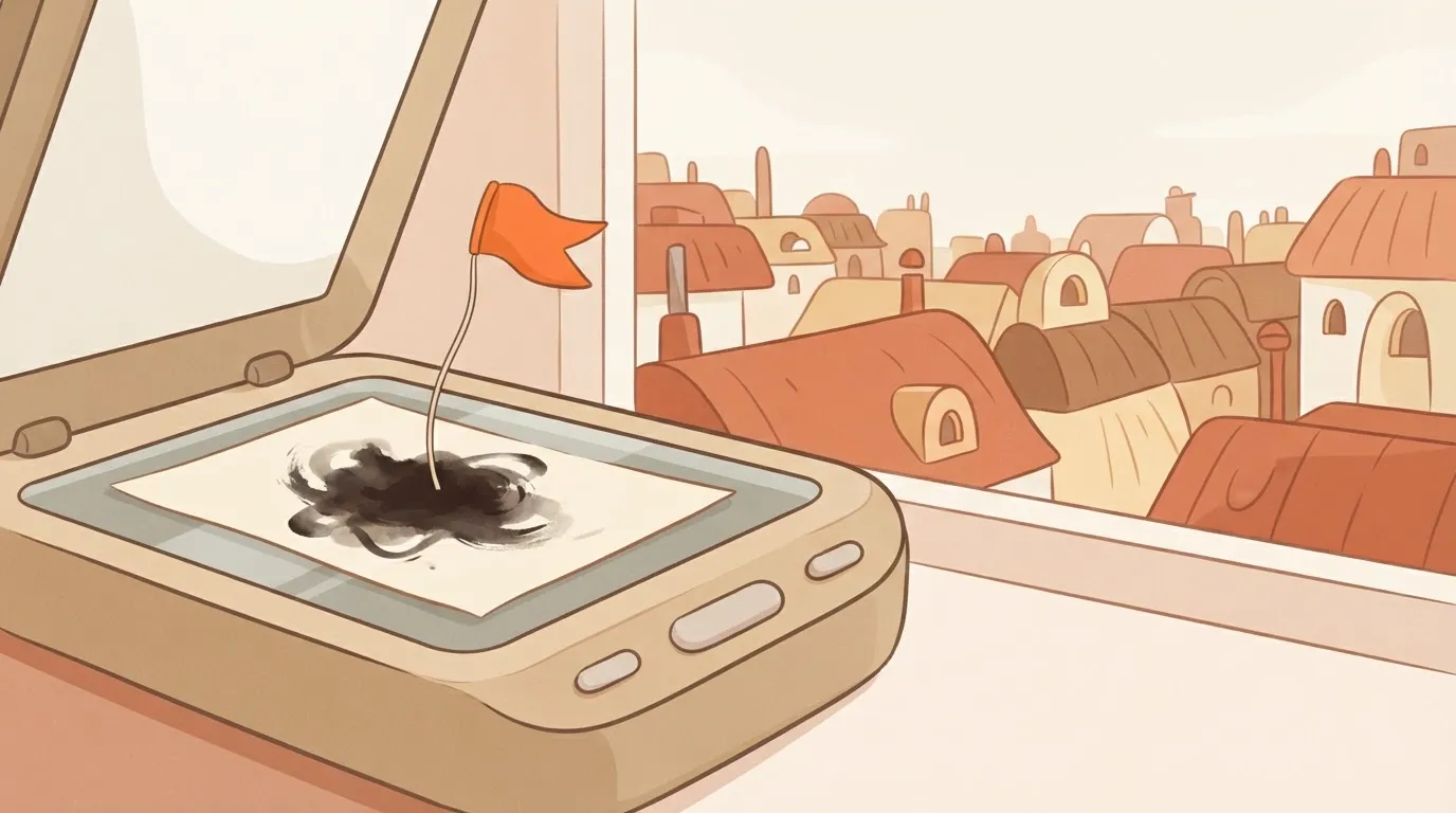 A high-tech digital scanner bed.