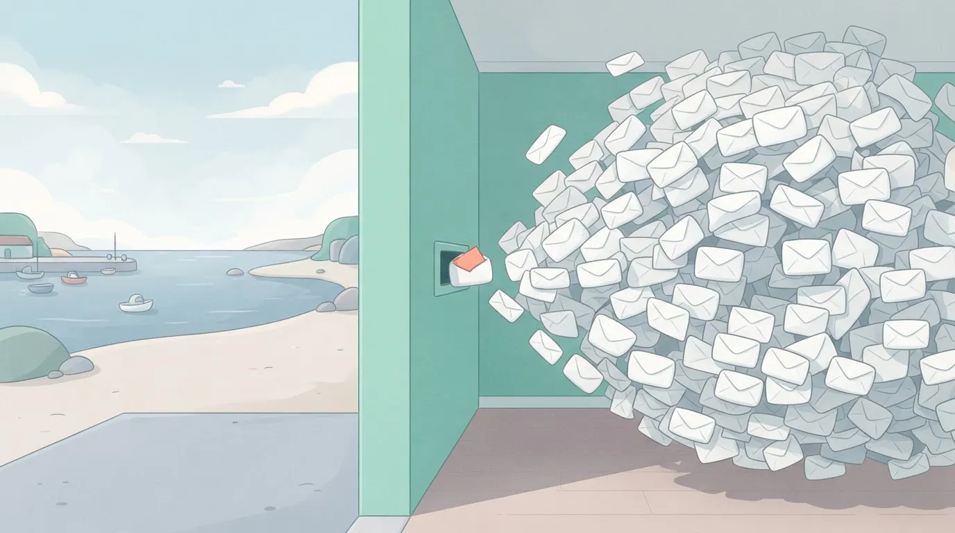 Paragraph 45: A single, small envelope entering a mail slot, and on the other side of the wall, a massive, dense crowd of…