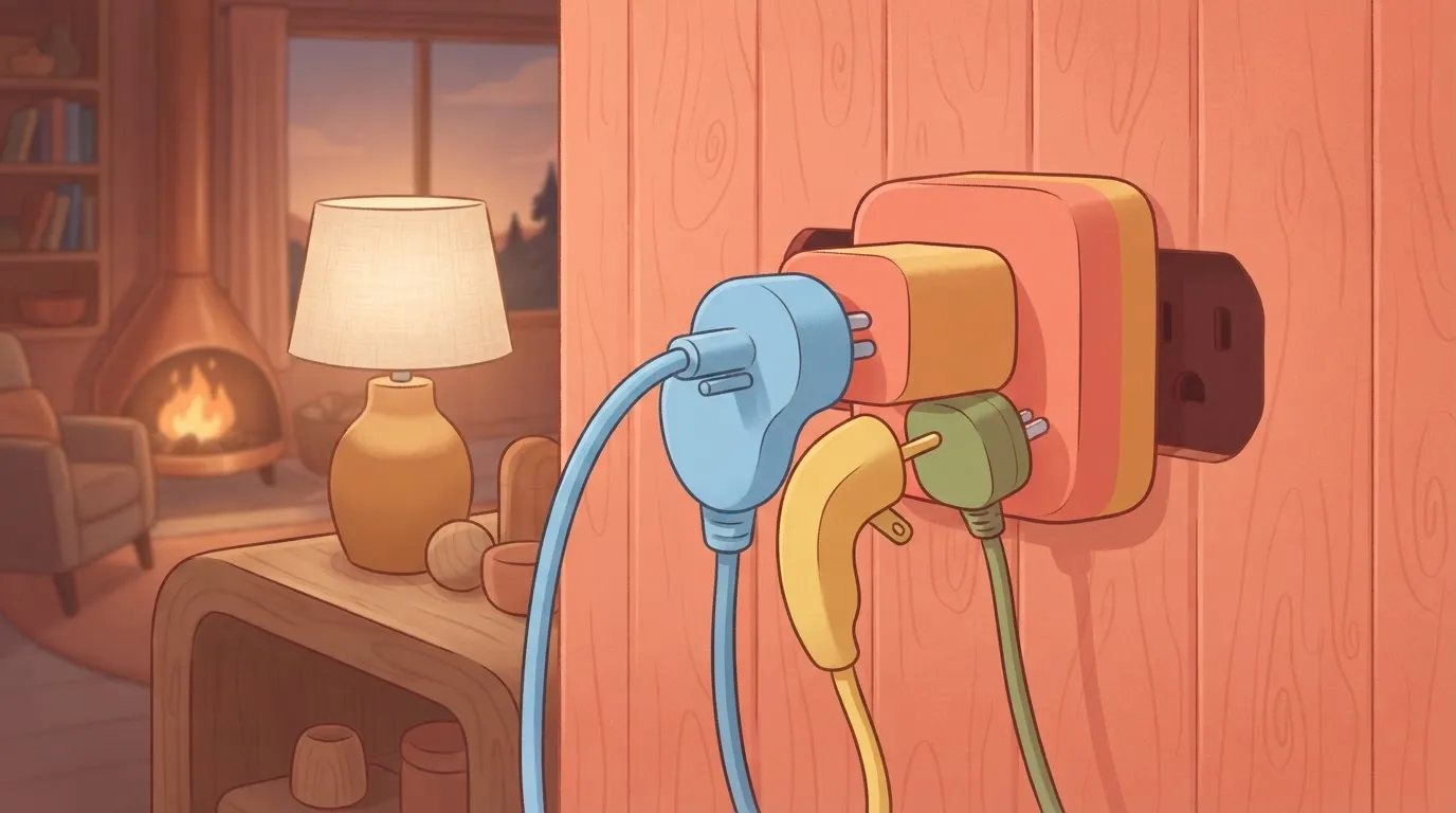 One adapter accepting plugs of several shapes