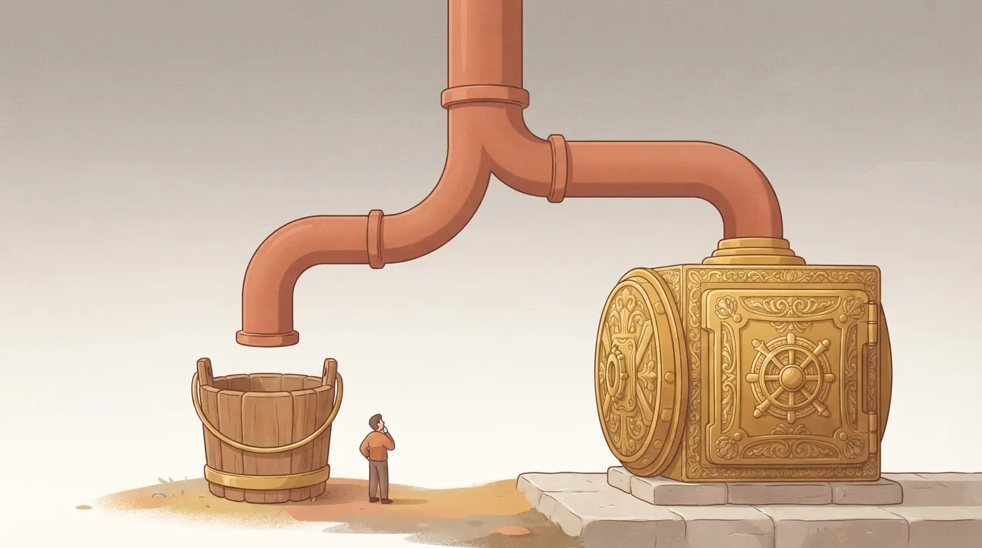 Paragraph 71: A single large pipe at the top splits into two smaller pipes.