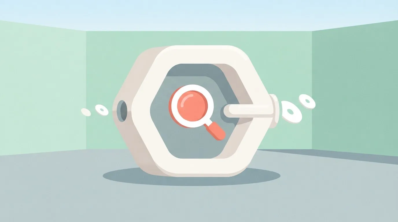 A single 'module' represented as a thick hexagonal block with a circular input port on one side and an output port on the…