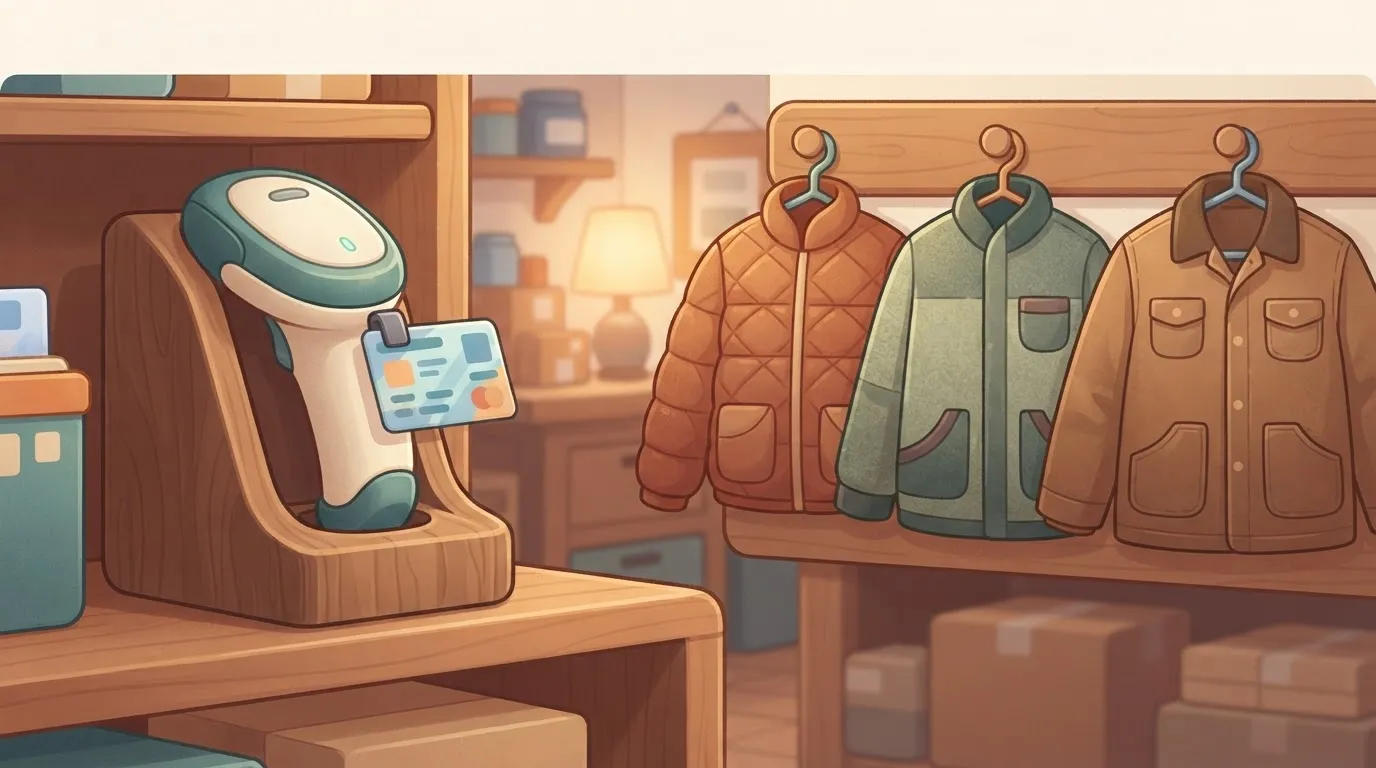 Shared warehouse scanner with three shift jackets