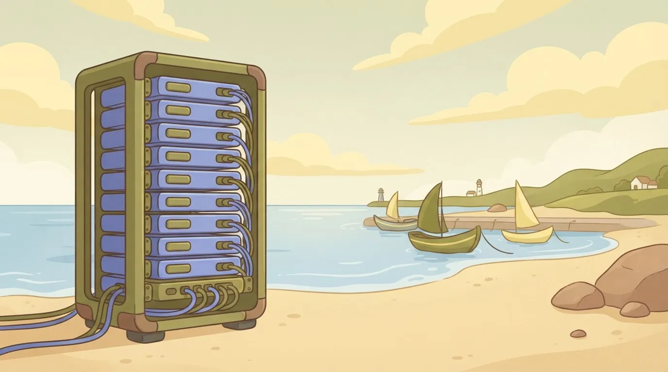 A high-density server rack containing ten H100s, each a rectangular hardware module with a cooling shroud, stacked…