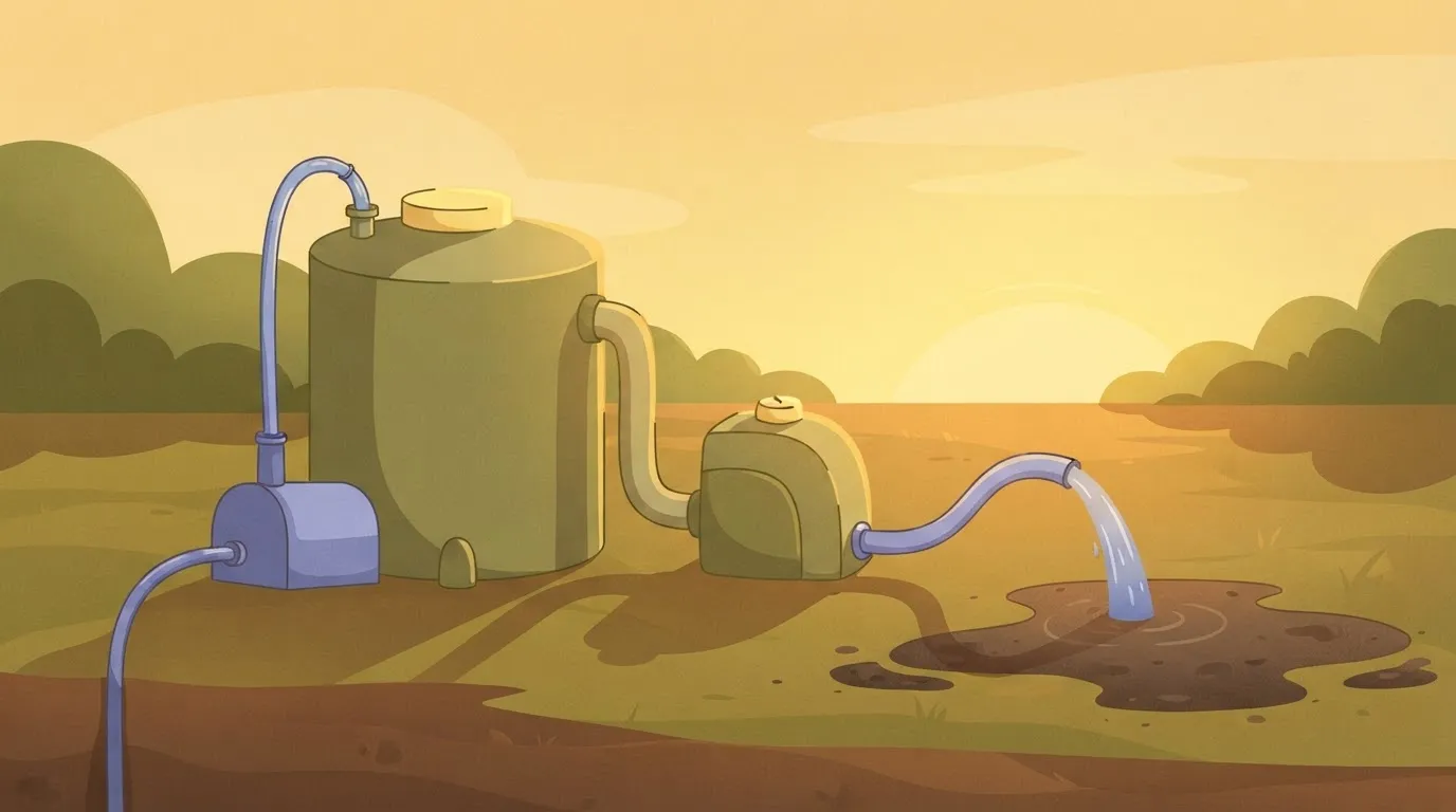 A refill pump keeps topping a tank that feeds a runaway machine