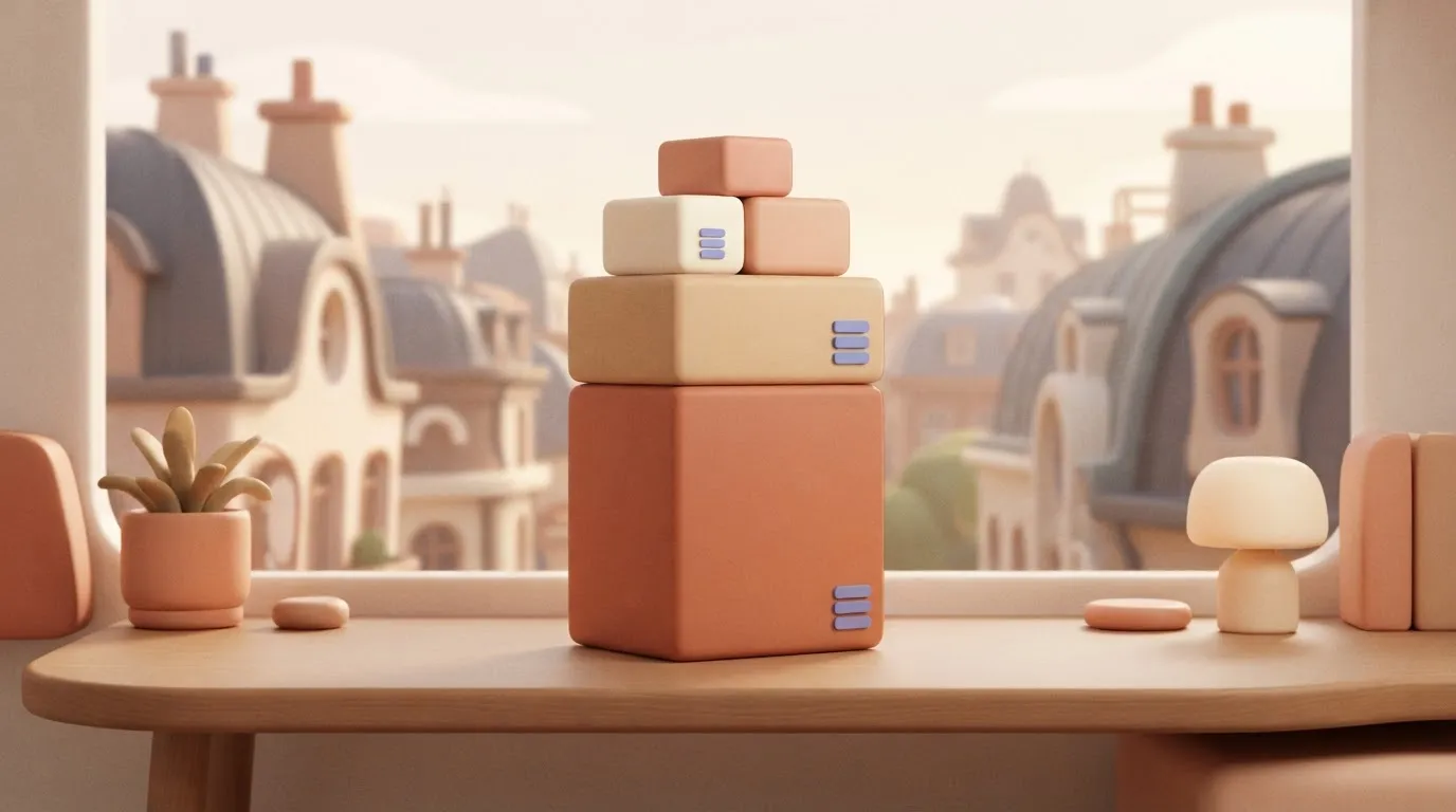 Stacked blocks showing licence, implementation, operations, training
