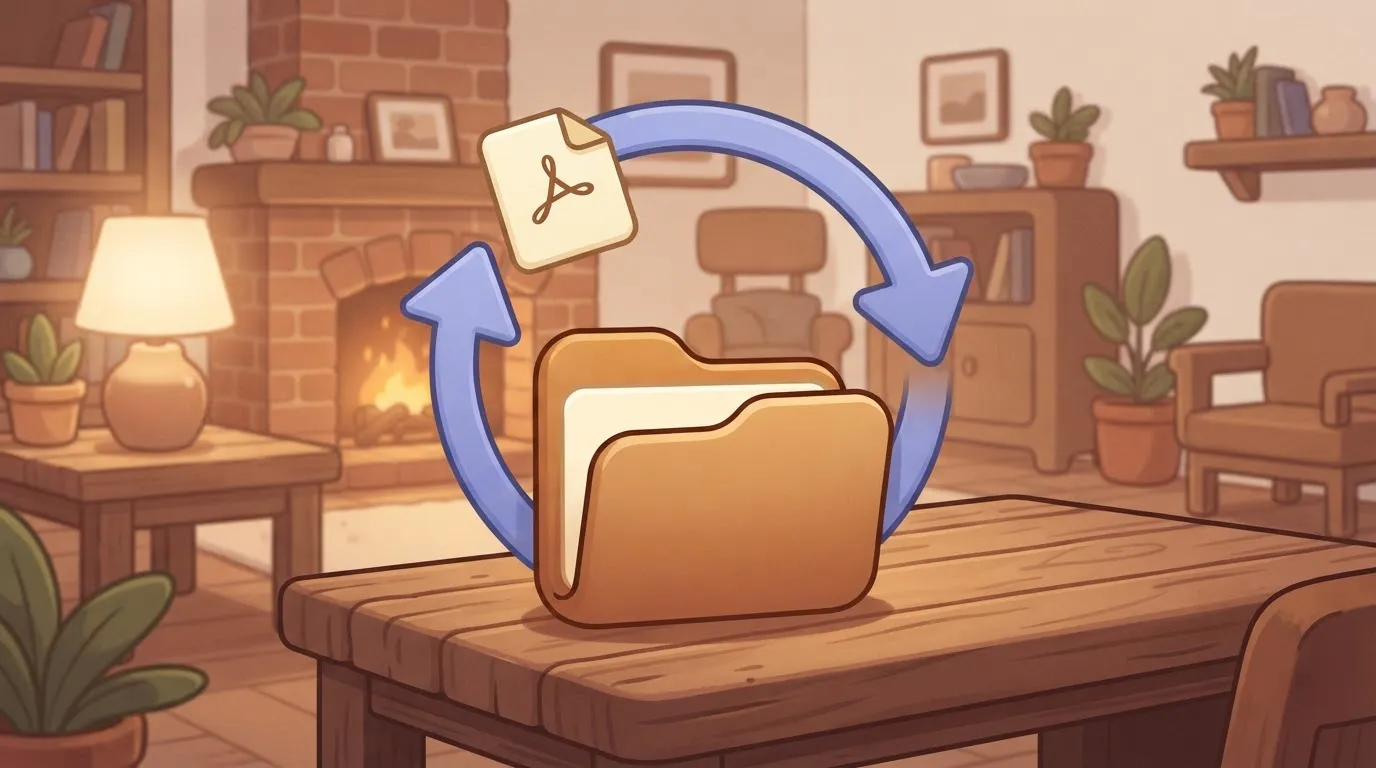 Folder where the flow's saved PDF returns into the same folder