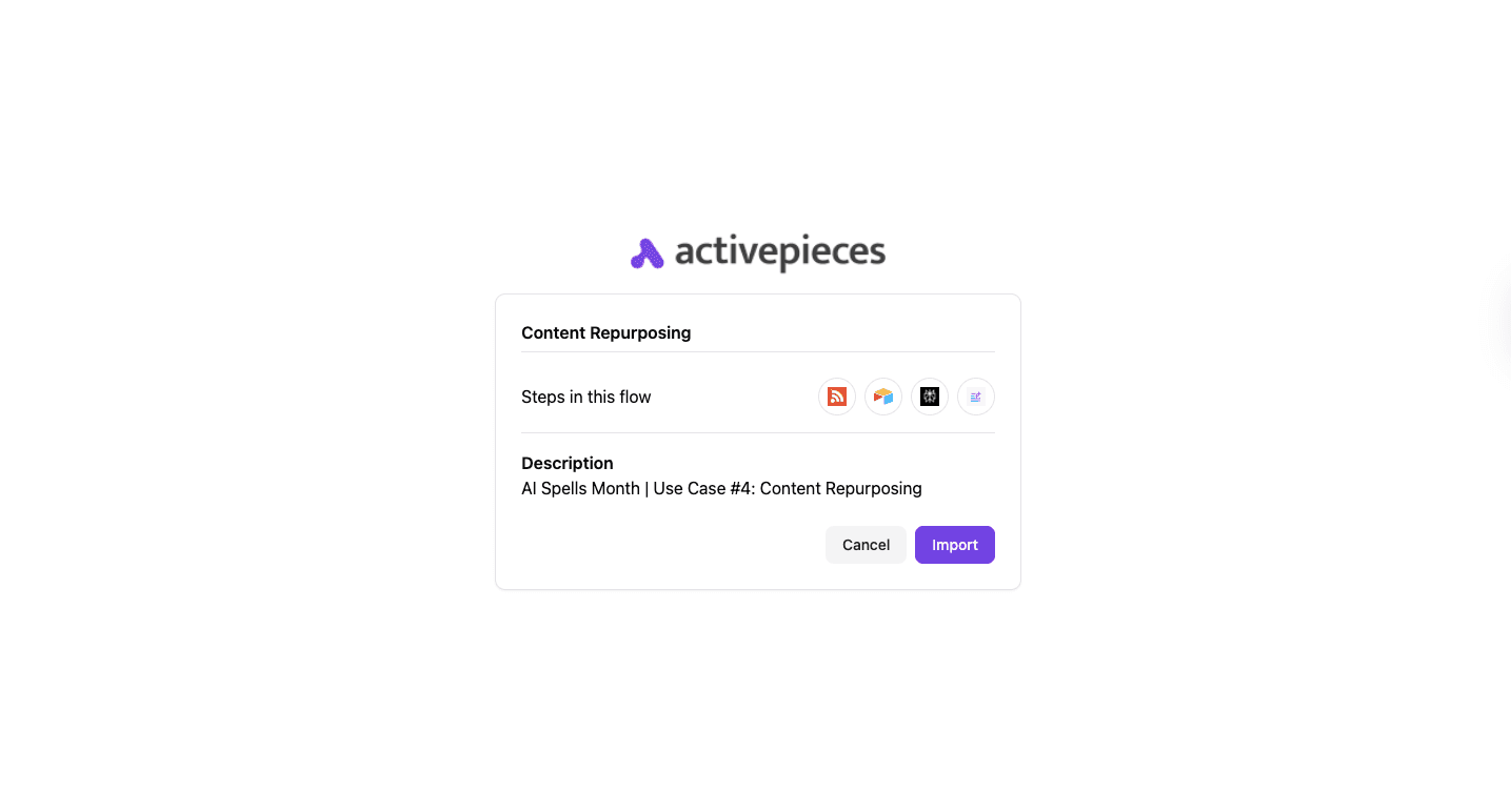 Activepieces content repurposing