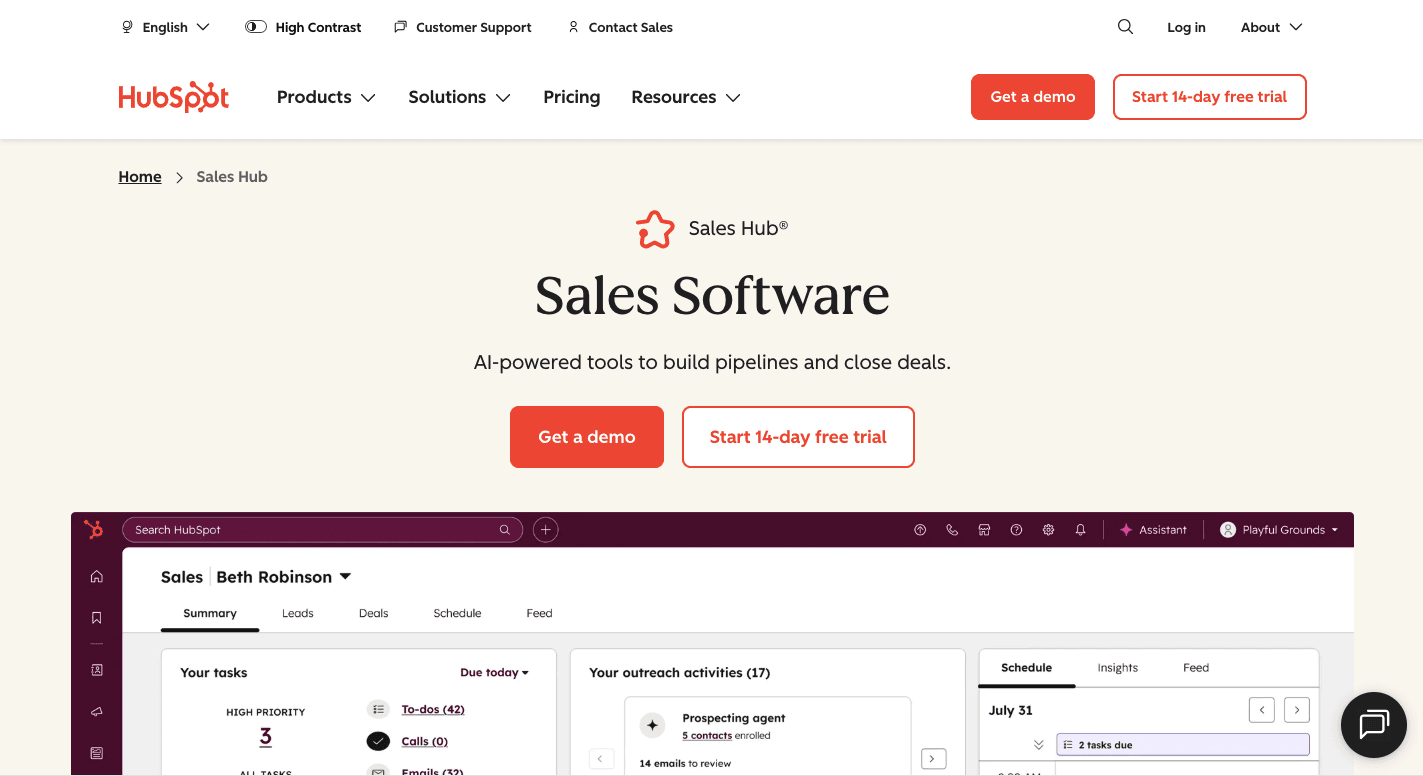 HubSpot Sales Hub